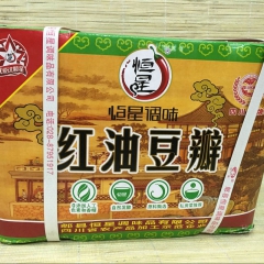恒星红油豆瓣酱 四川豆瓣酱7kg1箱 瓶装调料调味品