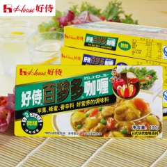火锅底料 好侍百梦多调味品1kg微辣咖喱块 麻辣烫调料厂家直...