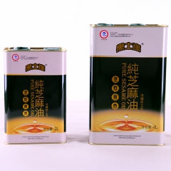 直销黑土崖牌纯芝麻调味油 4L桶 新品家用调和油一件代发