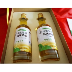 淳素熟油 调味油 500ml*2高档礼盒装 黄河口特色