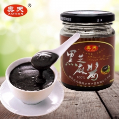 奥天粮油 黑芝麻酱200g装 厂家直销 批发芝麻酱 纯芝麻酱