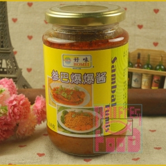 马来西亚 好味牌参巴爆爆酱340g 叁巴酱三巴酱参吧酱 辣虾...