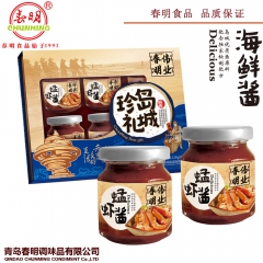 虾酱 山东青岛特产 正宗特级 120g*6瓶礼盒 玻璃瓶装 ...