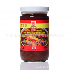 泰国进口调料有心牌虾酱 红油酸辣冬阴功汤225克泰国冬阴功酱...