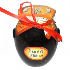 湖南特产批发 常德津市绿康美味菌油豆鼓335G 调味佳品 调...