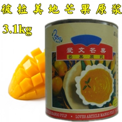 彼拉美地芒果原浆 滋美仕阿方索芒果泥 爱文芒果酱 3.1kg...