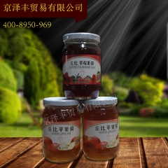 烘焙食材 丘比苹果酱340克 水果酱早餐配料调味酱