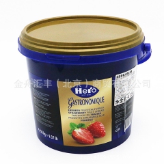 瑞士进口Hero英雄草莓味大桶装果酱 烘焙原料面包果酱 4....