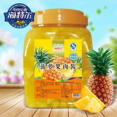 高端冷饮奶茶原料 饮品菠萝果酱 冷饮果酱刨冰冰粥冰激凌果酱
