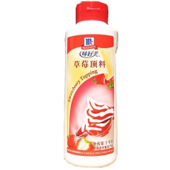 味好美 草莓顶料1kg*6瓶 圣代杯淋酱甜品用抹面包酸奶草莓...