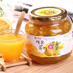 韩国原装进口柠檬柚子茶 韩国全南蜂蜜柠檬柚子茶1kg 柚子果...
