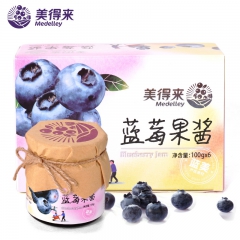 美得来 天然有机蓝莓果酱 果粒面包淋酱 餐饮伴侣 无添加烘焙...