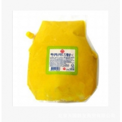 韩国进口不倒翁蜂蜜芥末酱 沙拉烤肠 炸鸡蘸酱2kg*6袋/箱