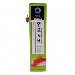 韩国进口绿芥末膏 芥末酱  清净园管装绿芥末35g*40支/...