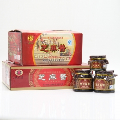 供应铁山春瓶装300g纯正黑芝麻酱 芝麻酱调味品厂家直销