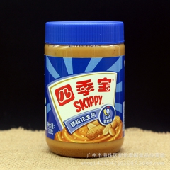 早餐伴侣 四季宝颗粒花生酱510g/瓶粗粒花生酱 批发整箱2...