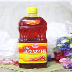 辣椒油 韩国原装进口不倒翁辣椒油 烹饪料理用辣椒油1.5L包...