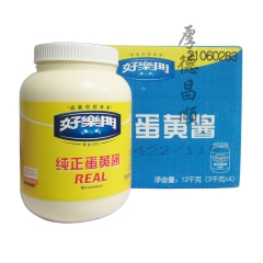 联合利华出品 好乐门蛋黄酱3kg*4桶 纯正蛋黄酱