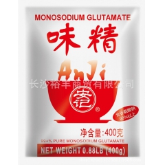 安记味精400g 含谷氨酸钠99%以上 厨房调味品 味粉