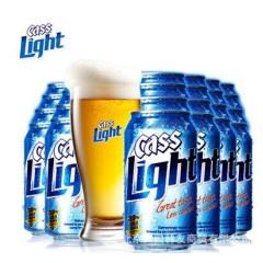 凯狮韩国原装 Cass啤酒 进口酒水 低热量 易拉罐装355...