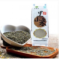 【山老汉黑小米600g】山西小米农家杂粮月子米熬粥小米粥粗粮...