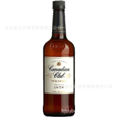 正品原装进口洋酒  加拿大俱乐部威士忌 750毫升