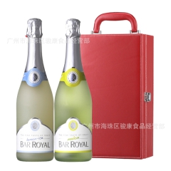 香槟葡萄酒 法国皇家吧起泡酒 香槟气酒礼盒装 甜起泡酒
