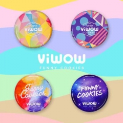 VIWOW曲奇饼干包装铁盒抹茶零食大礼包纯手工无添加小吃 罐...