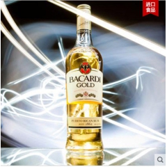 原装进口百加得金BACARDI朗姆酒烈酒 750ml烘焙专用