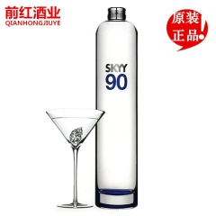 SKYY 90 蓝天伏特加 深蓝90超纯伏特加酒 美国进口洋...