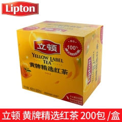 立顿红茶lipton黄牌精选红茶 正品 红茶包 一级红茶 厂...