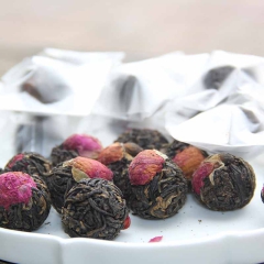 云南滇红茶  工夫红茶 茶叶 手工小龙珠玫瑰红茶 绣球