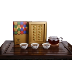 和龍藏茶迷你小圆块藏茶 5克X12块紧压茶 四川雅安藏茶