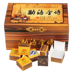 勐海金砖 普洱紧压茶 迷你小方砖 熟茶 整件20盒批发
