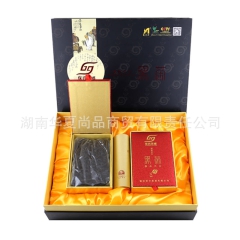 360g精选雪峰山生态茶园富硒茶叶2010年上等黑毛茶原料天...