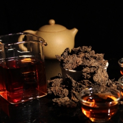 黑茶批发 普洱茶 09年陈年金芽 老茶头 自然沱 散茶叶 勐...