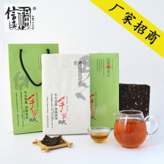 安化黑茶厂家 信奕福 荷香茯砖 黑茶 手筑茯砖茶叶批发 20...