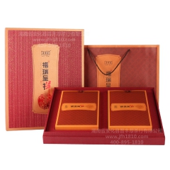 【晋丰厚】福瑞呈祥2kg礼盒手筑茯砖茶/黑茶节日礼品高档礼盒...