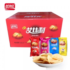 盼盼艾比利薯片 原味烧烤香辣番茄 休闲零食年货整箱5斤批发