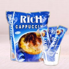 缅甸rich卡布奇诺有机速溶咖啡20条378g批发 泰国