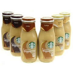 美国原装进口星巴克星冰乐瓶装即饮咖啡3种口味281ml*24...