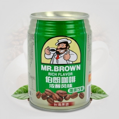 六罐包邮 台湾伯朗咖啡 浓醇风味咖啡饮料 3合1即饮品 24...