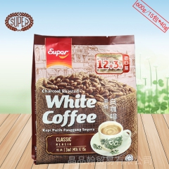 食品 超级炭烧原味咖啡 三合一经典速溶白咖啡600g 饮料批...