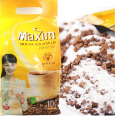 韩国进口休闲零食品 麦馨 摩卡三合一速溶咖啡 1.2kg*8...