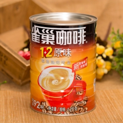 雀巢咖啡1+2原味速溶咖啡 1.2kg咖啡粉罐装冲调饮品批发...