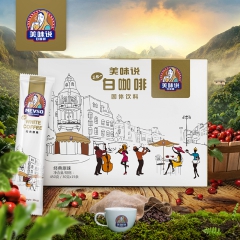 马来西亚进口多种口味白咖啡 美味说mevso速溶3合1共15...