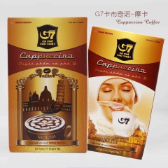 越南进口中原G7卡布奇诺咖啡 摩卡 榛子 巧克力 216g*...