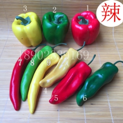 仿真甜椒 灯笼椒 茄子土豆菜辣椒西红柿酒店婚庆家居 批发