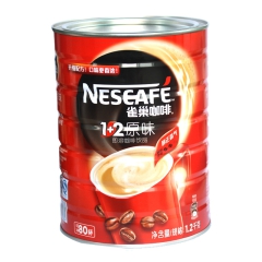 Nestle雀巢1+2原味速溶咖啡1.2kg罐装 三合一速溶...