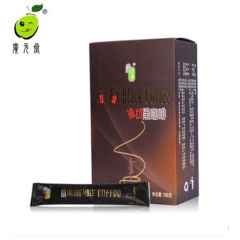 正品广元堂油切黑咖啡女人切油低糖无奶原味速溶活性酵素纯咖啡粉